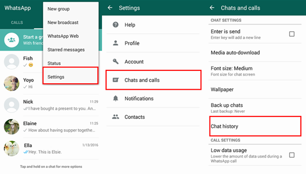 WhatsApp tricks and Tips: email chat log