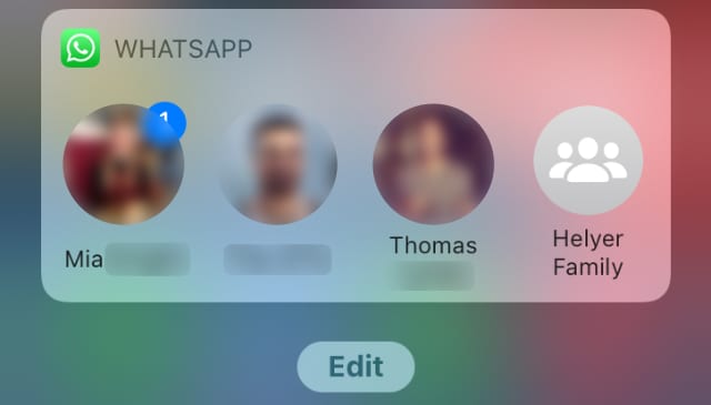 Add favorite contacts to the home screen