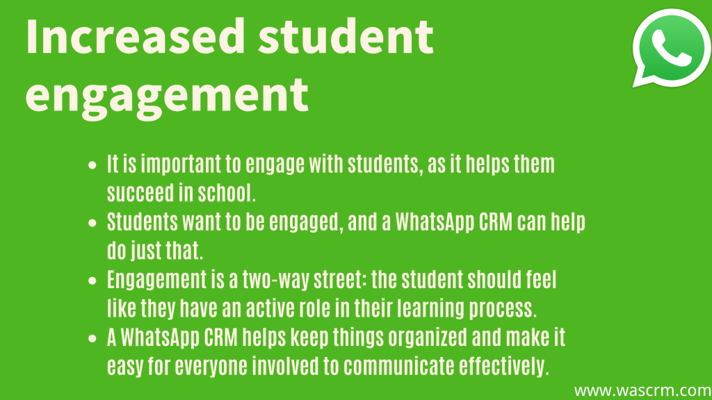 Increased student engagement