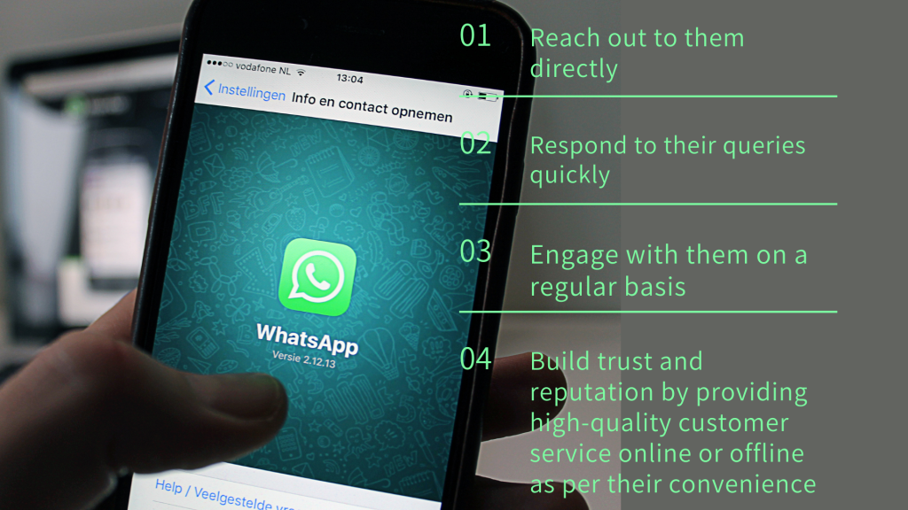 Using WhatsApp as your marketing tool, can help you reach out to customers in a better way and can boost the customer support too